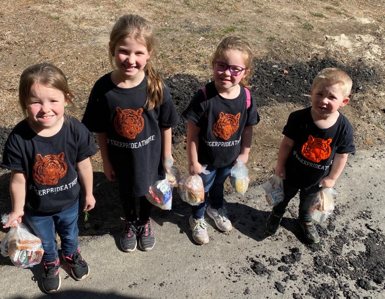 Kids at Distribution
