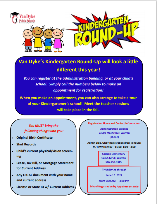 Kindergarten Round-Up