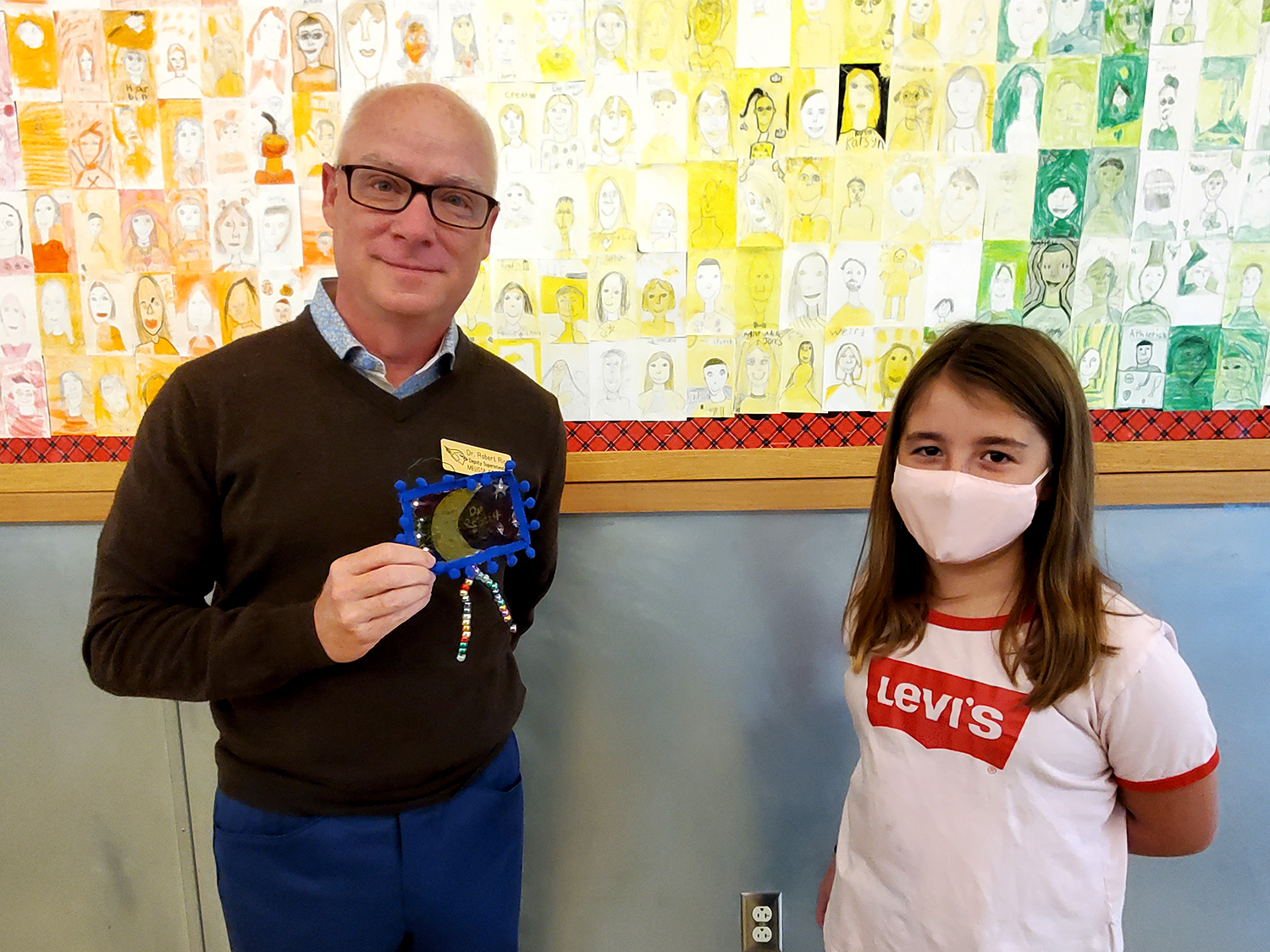 Robert Rich with student