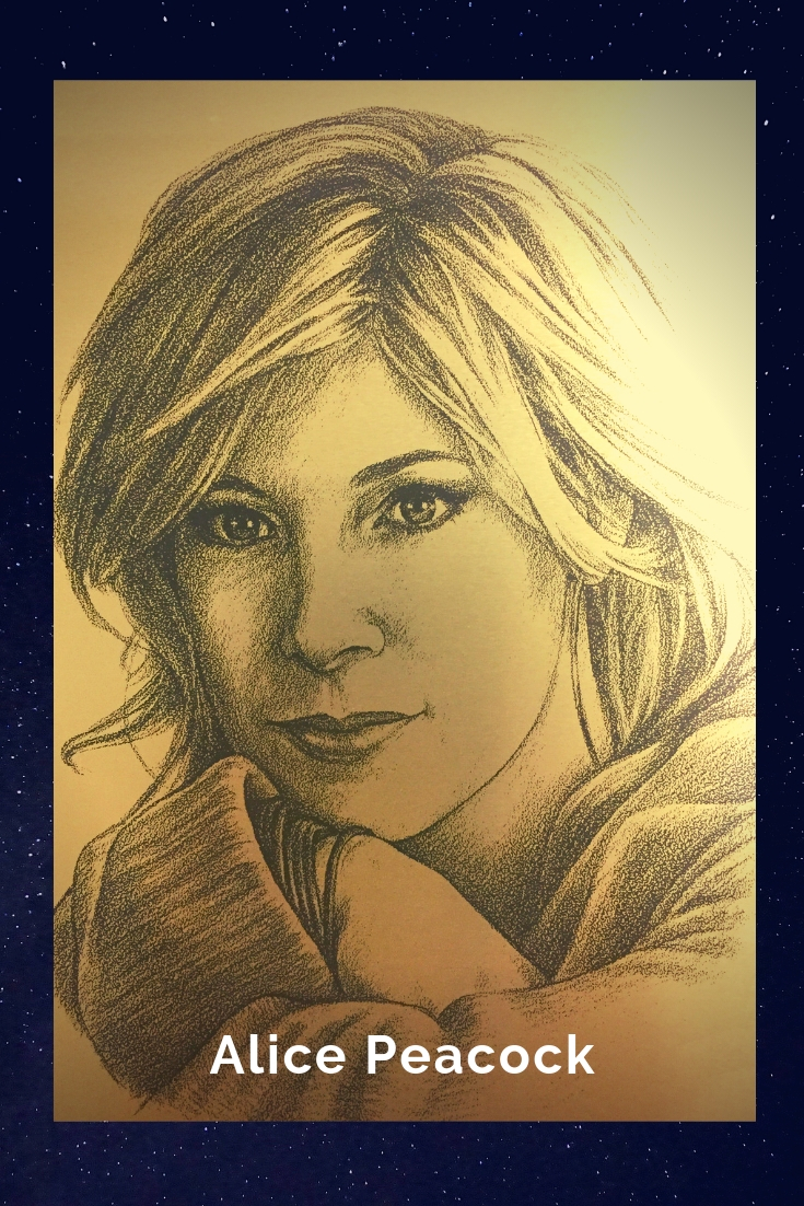 Drawing Portrait Recreation of Alice Peacock