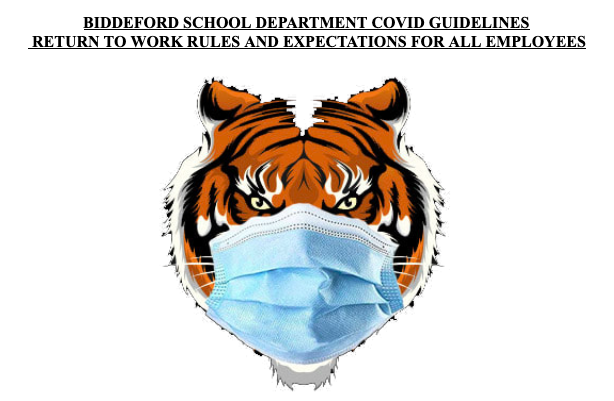 Tiger wearing mask