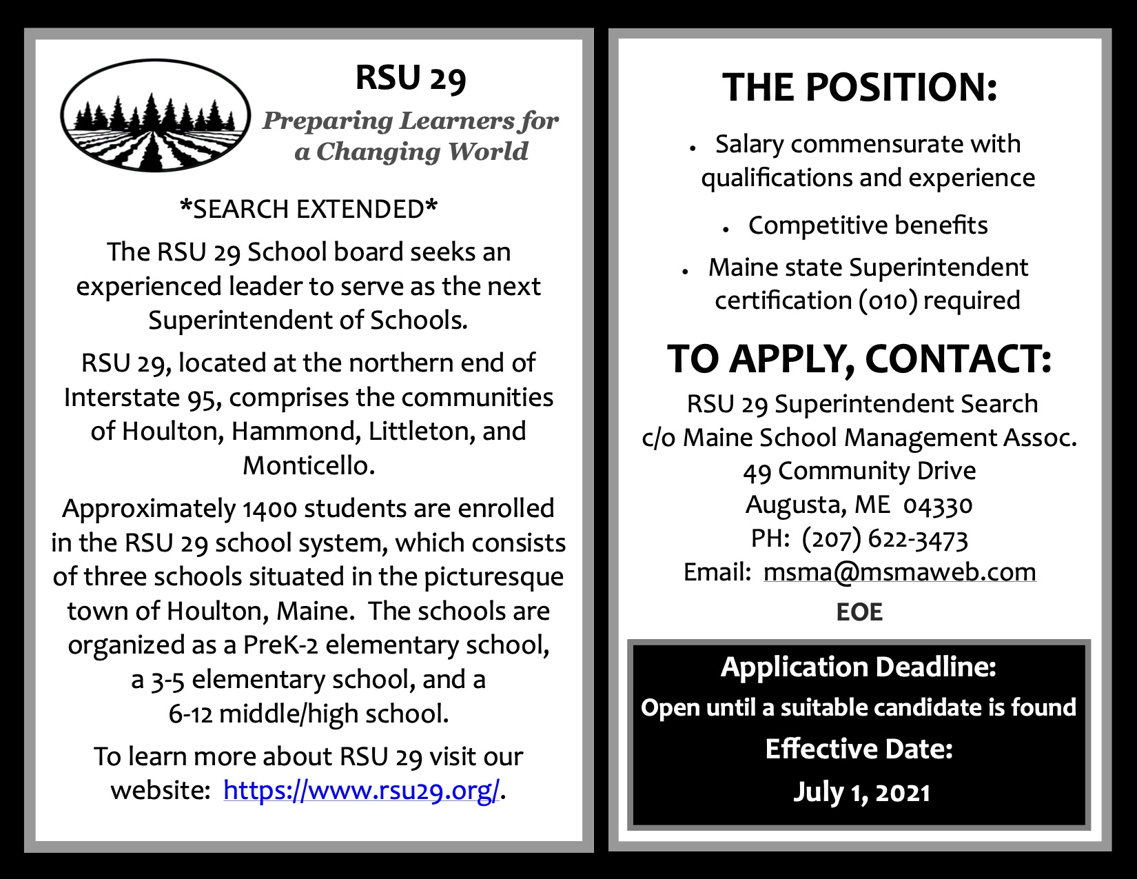 Superintendent Search