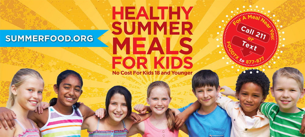 Summer meals for kids banner