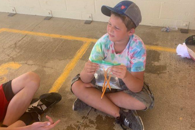 Building activities using various materials such as spaghetti, pencils, and more!