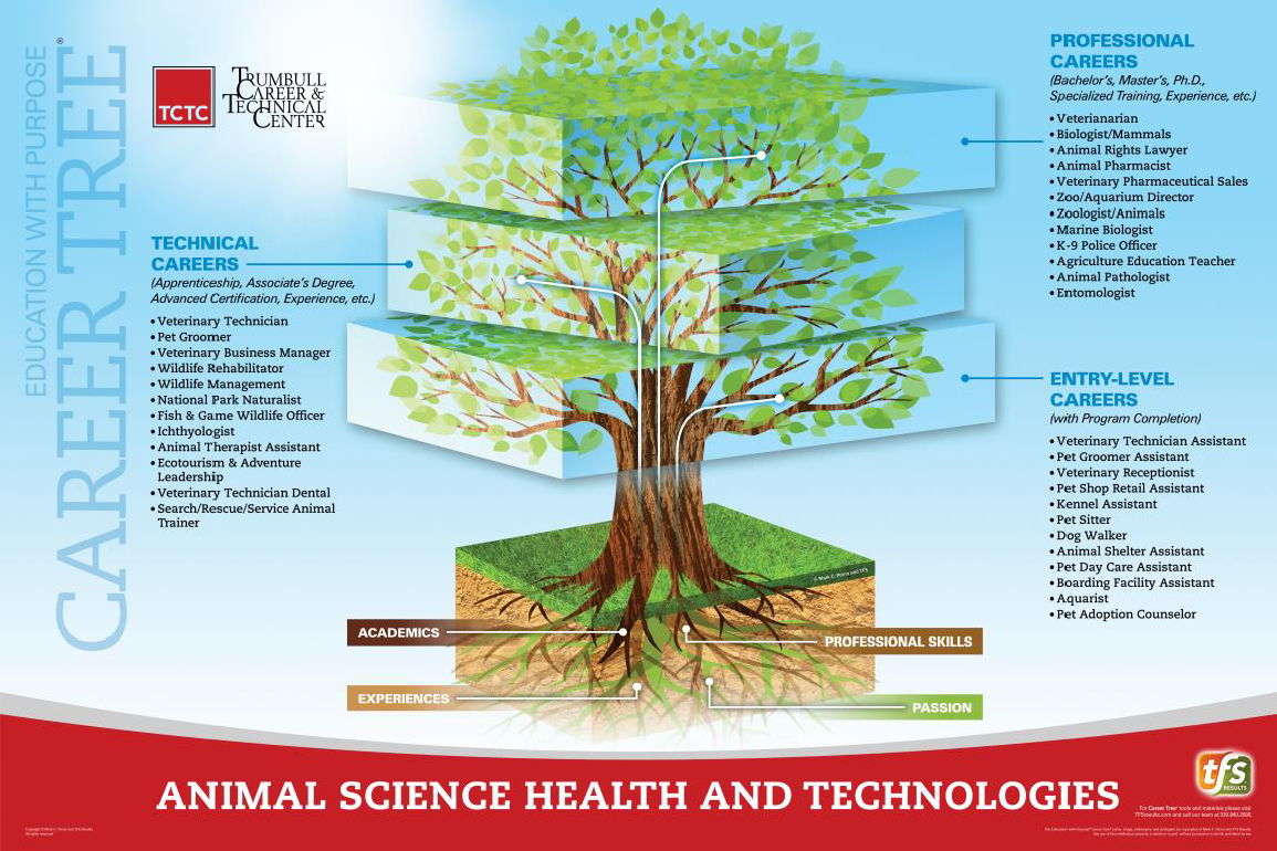 Animal Science Health & Technology Career Tree