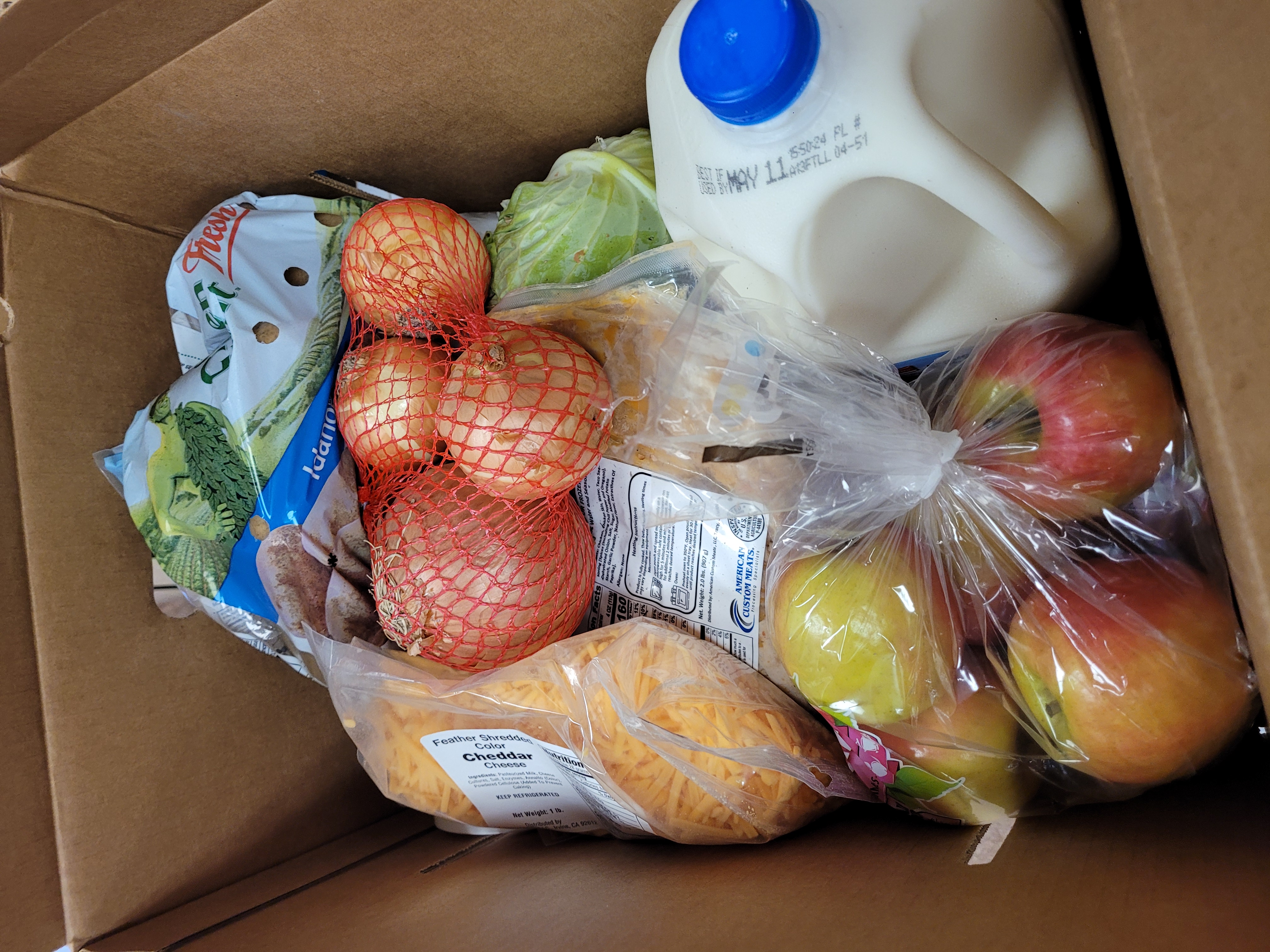Fresh produce boxes available on occasion
