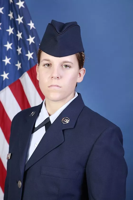 U.S. Air Force Airman Andrea P. Snyder graduated from basic military training