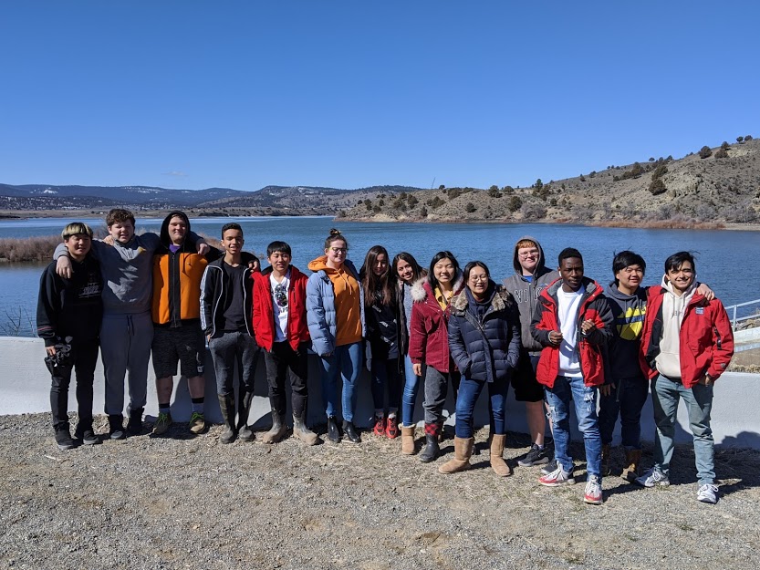 High School students at Unity Lake