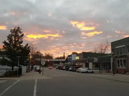 downtown in october