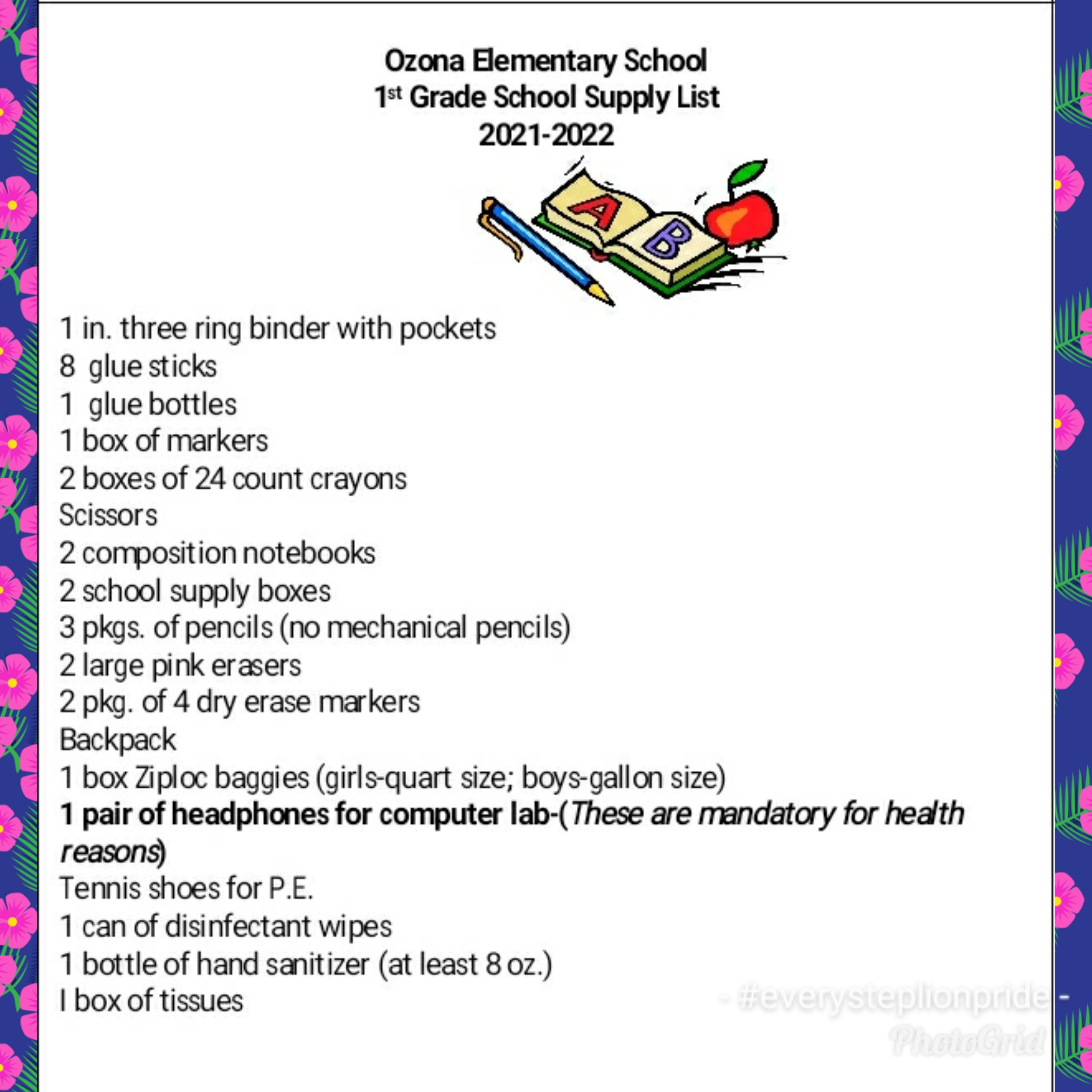 1st grade 2021-22