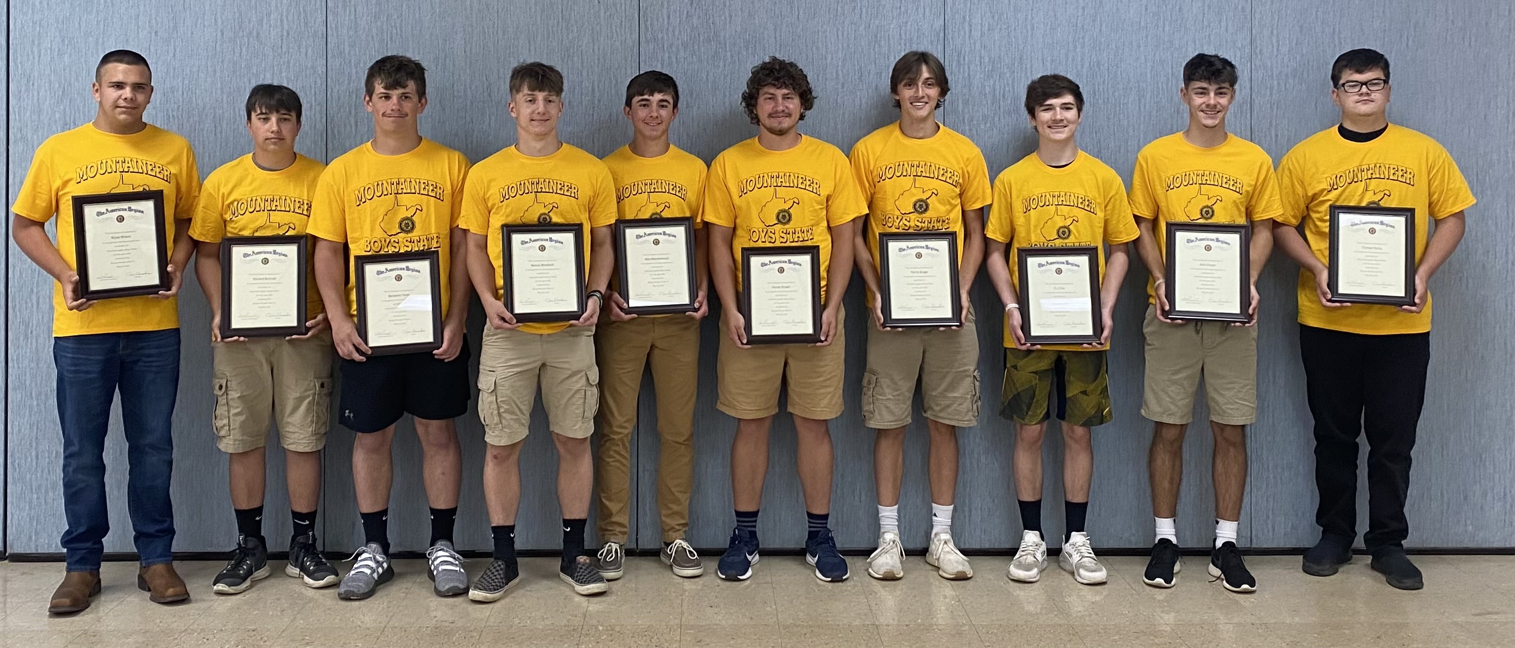 Students to attend American Legion Mountaineer Boys State
