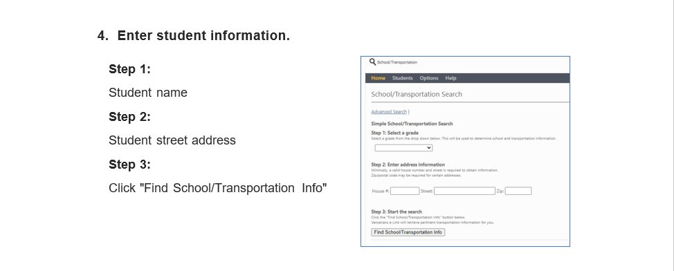 4 Enter student information