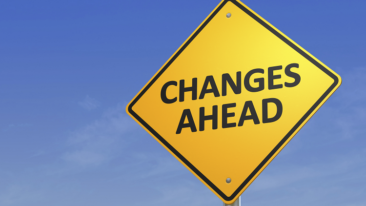 photo of a changes ahead sign