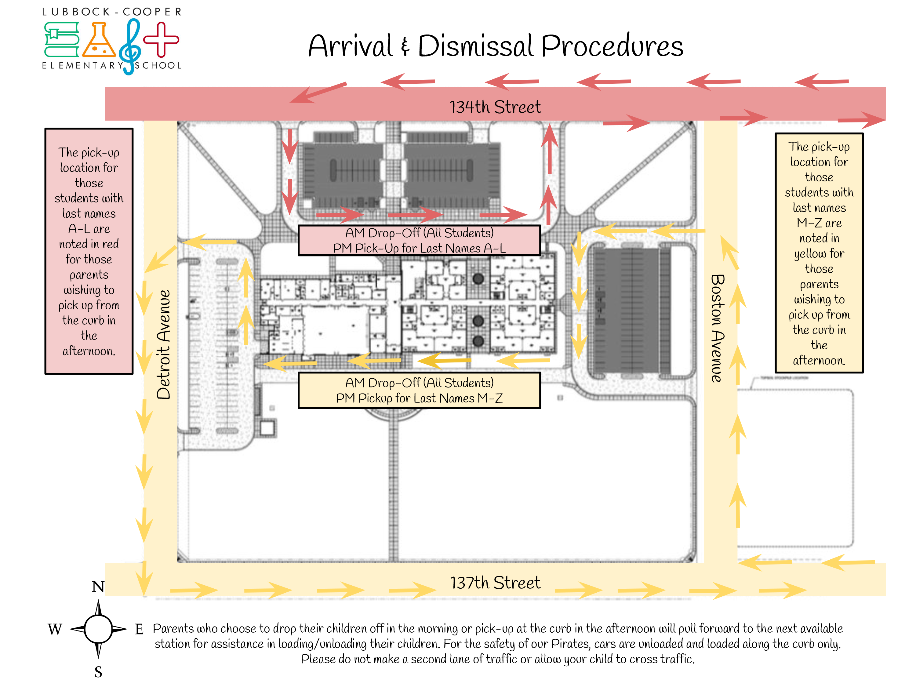East Dropoff Map