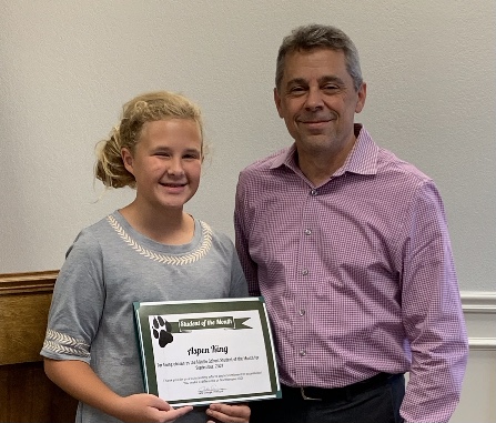 Sept Student of the Month