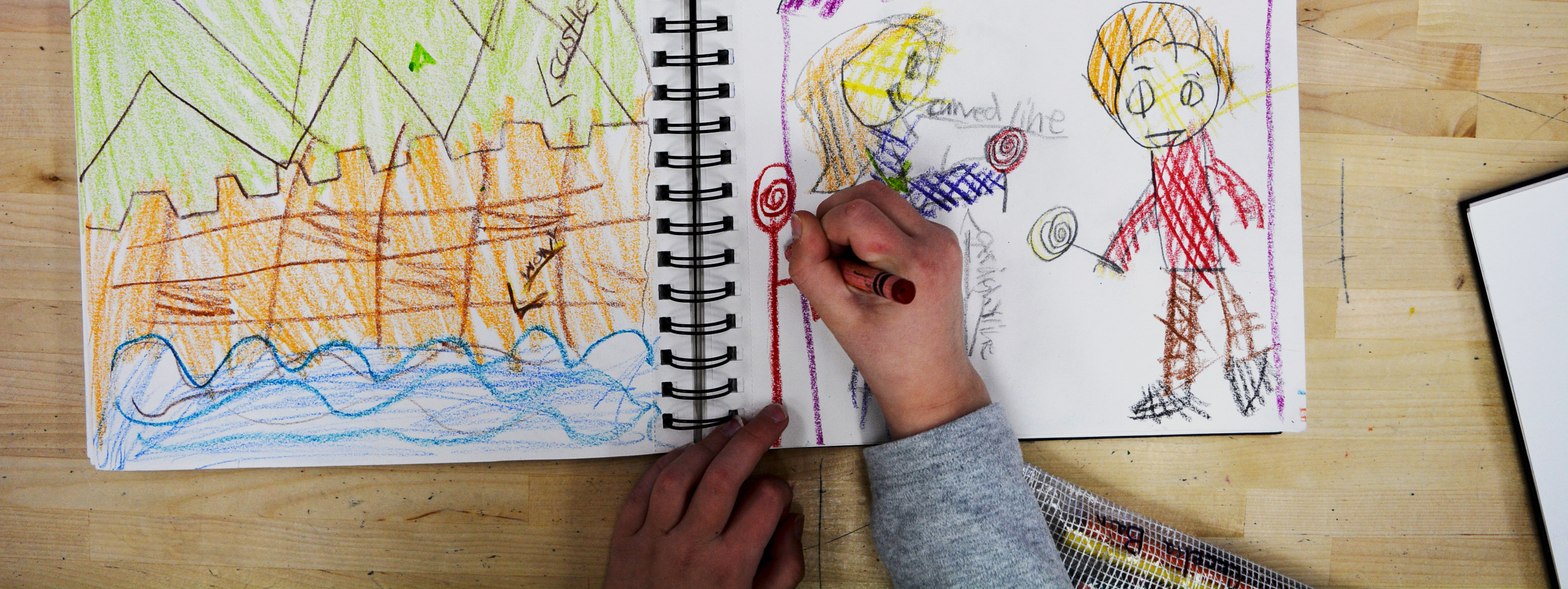 student drawing