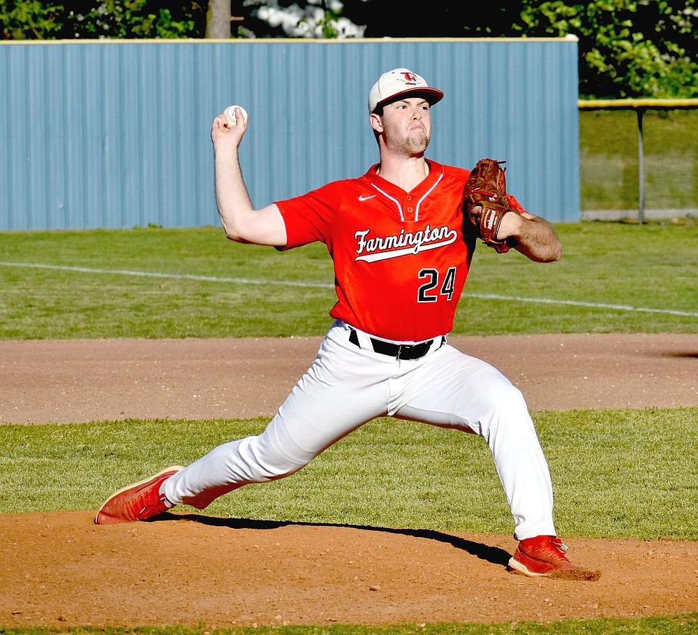 Pitcher lunges off mound while throwing