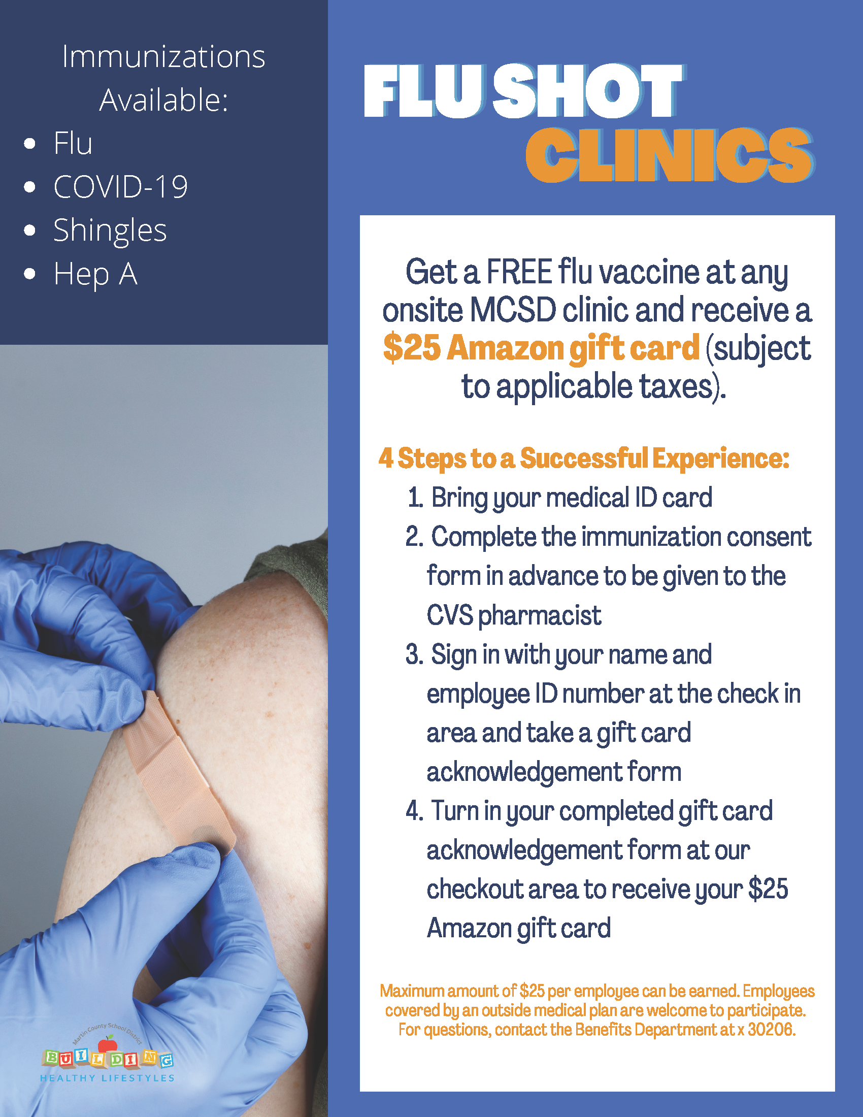 2021/2022 flu shot flyer