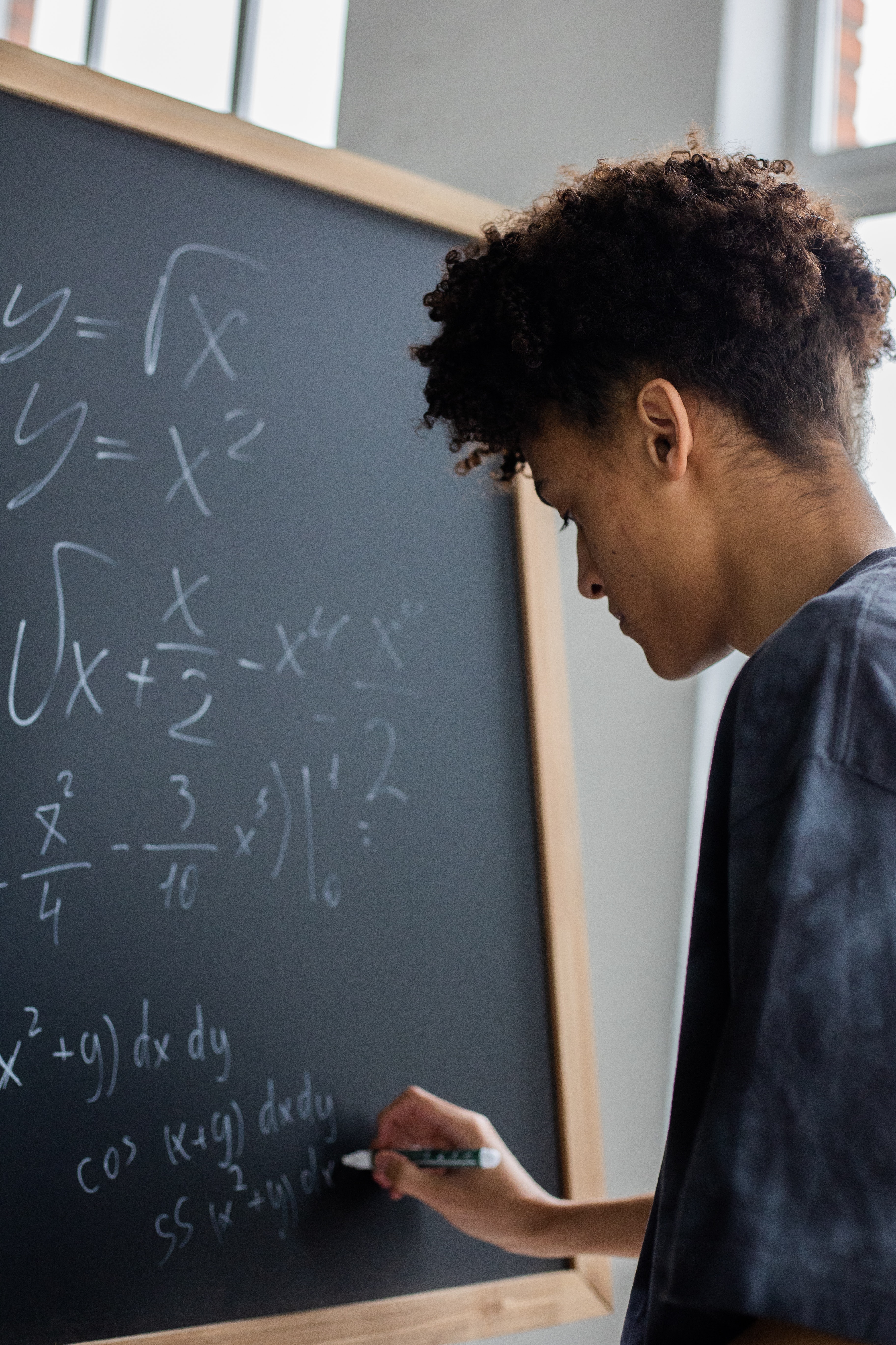 Kid Doing Math