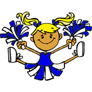 Drawing of a cheerleader