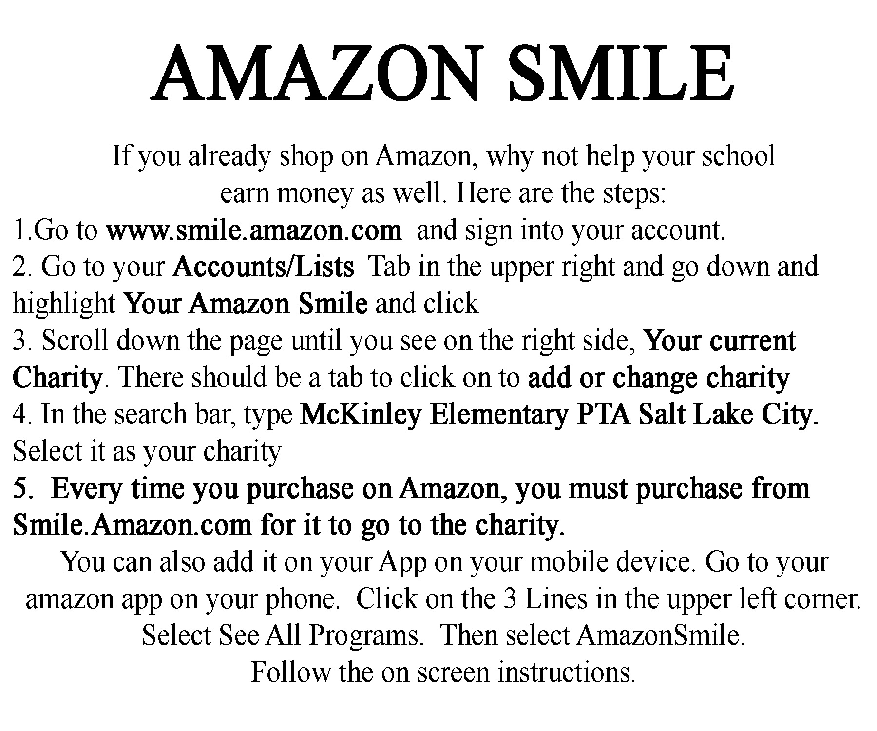 Amazon Smile