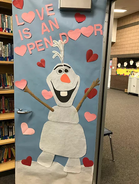 Photo of a decorated door.