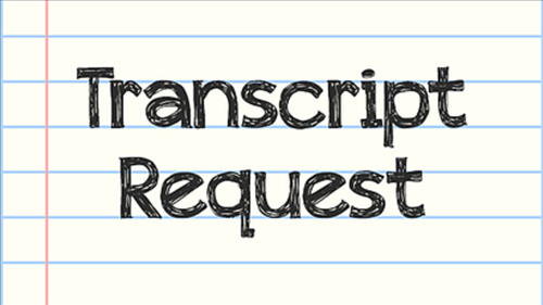 Transcript request clip art