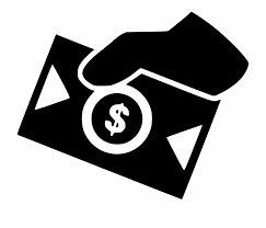 Hand with Money clip art