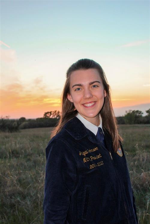Abby Johnson, 2020-2021 Kansas FFA State Vice President
