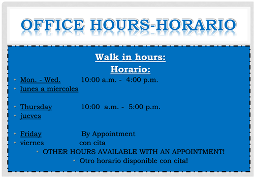 Office Hours