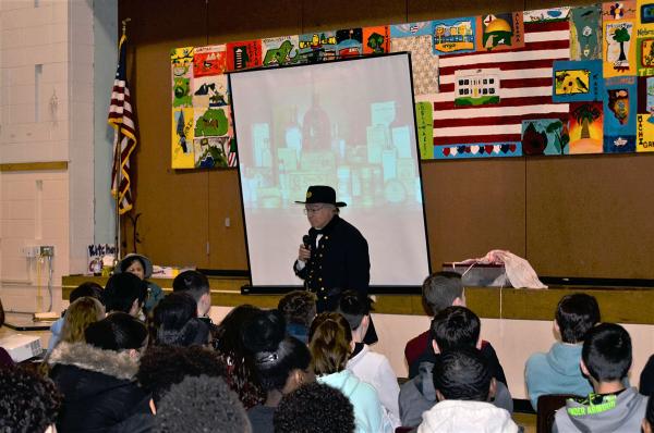 Civil War Reenactors Visit photo