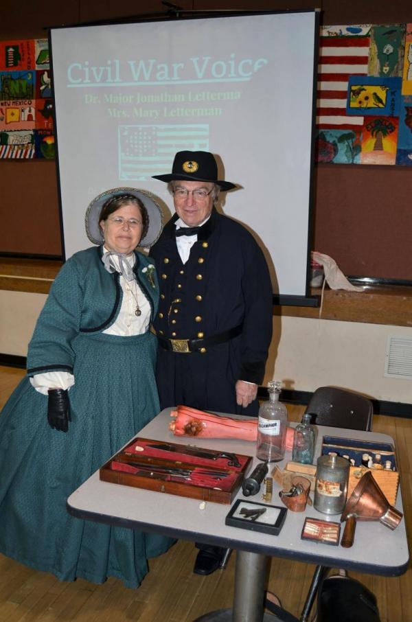 Civil War Reenactors Visit photo