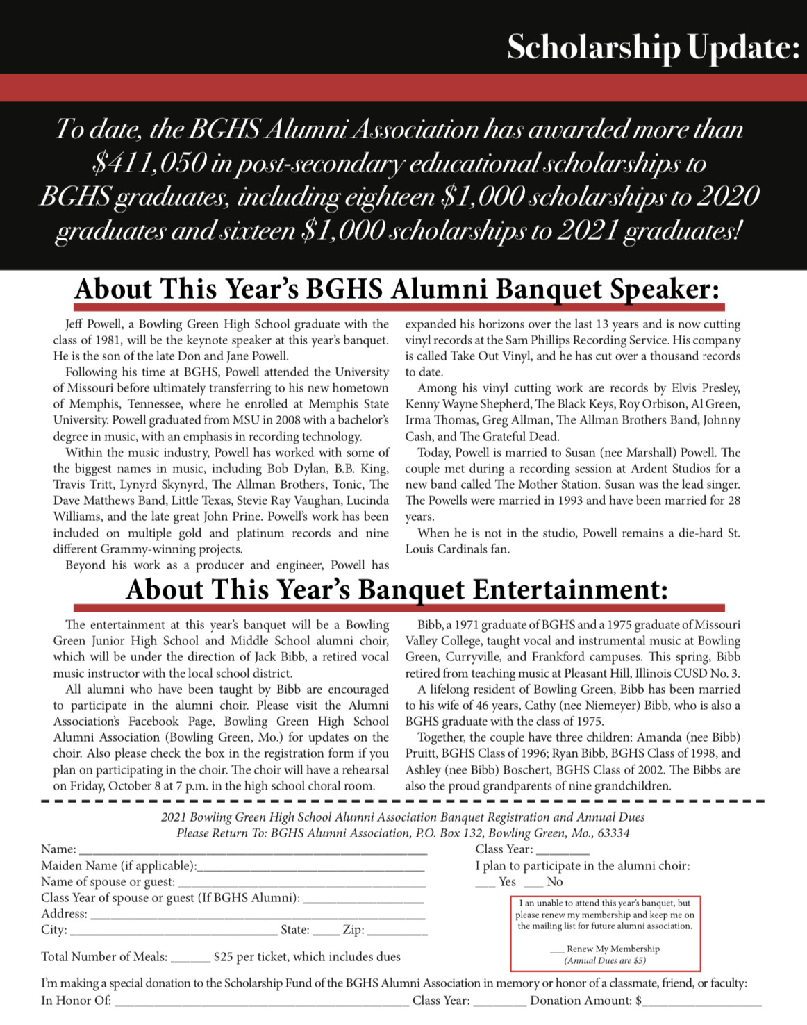 Alumni update