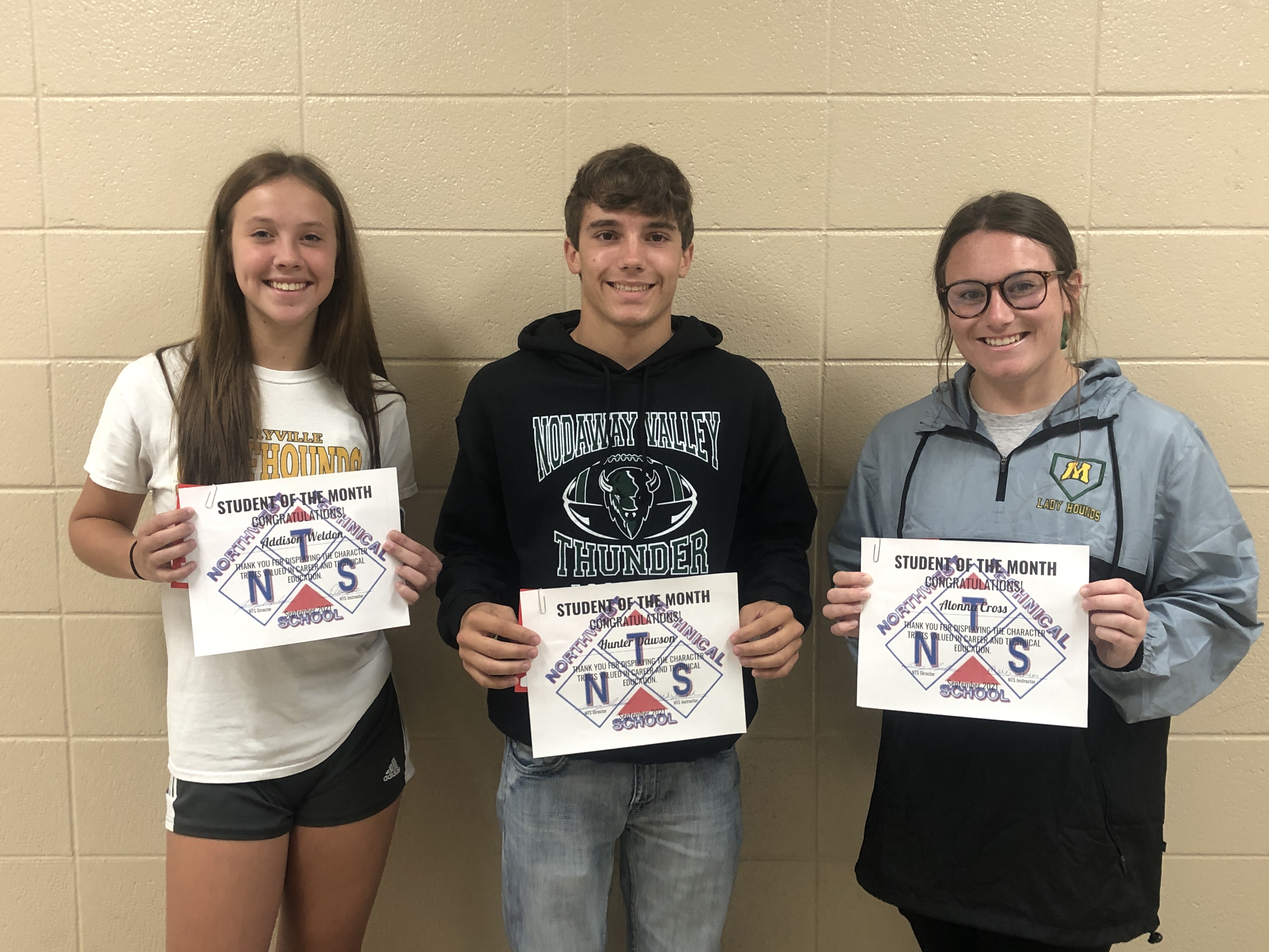 NTS September Students of the Month - Integrity