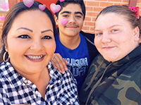 Student selfie