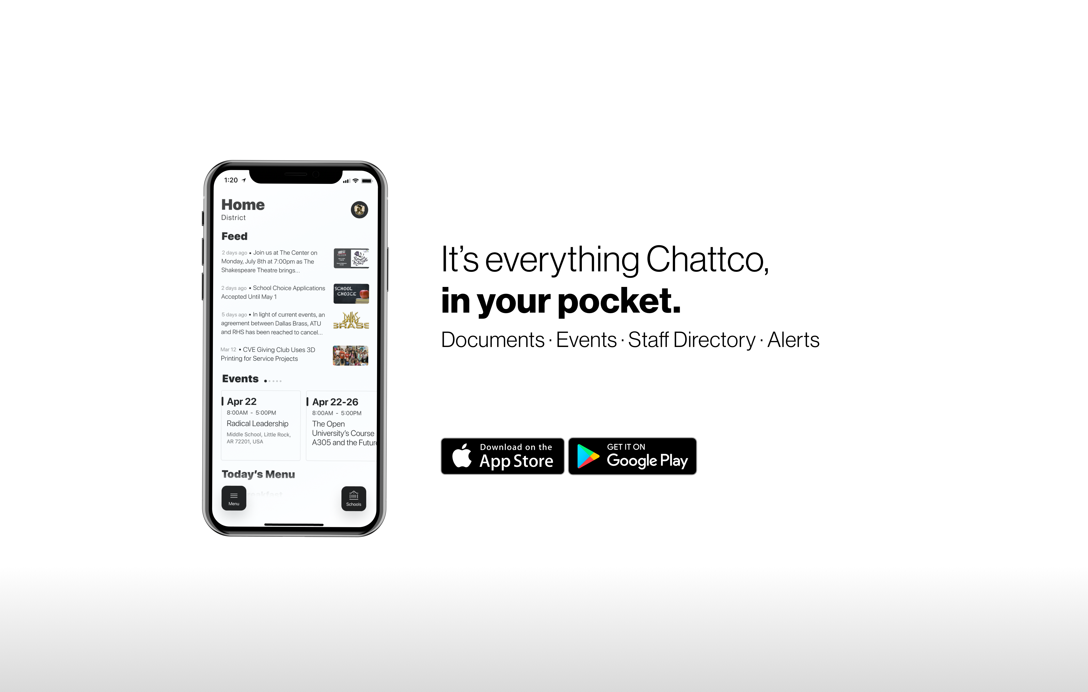 A banner promoting our new mobile app!