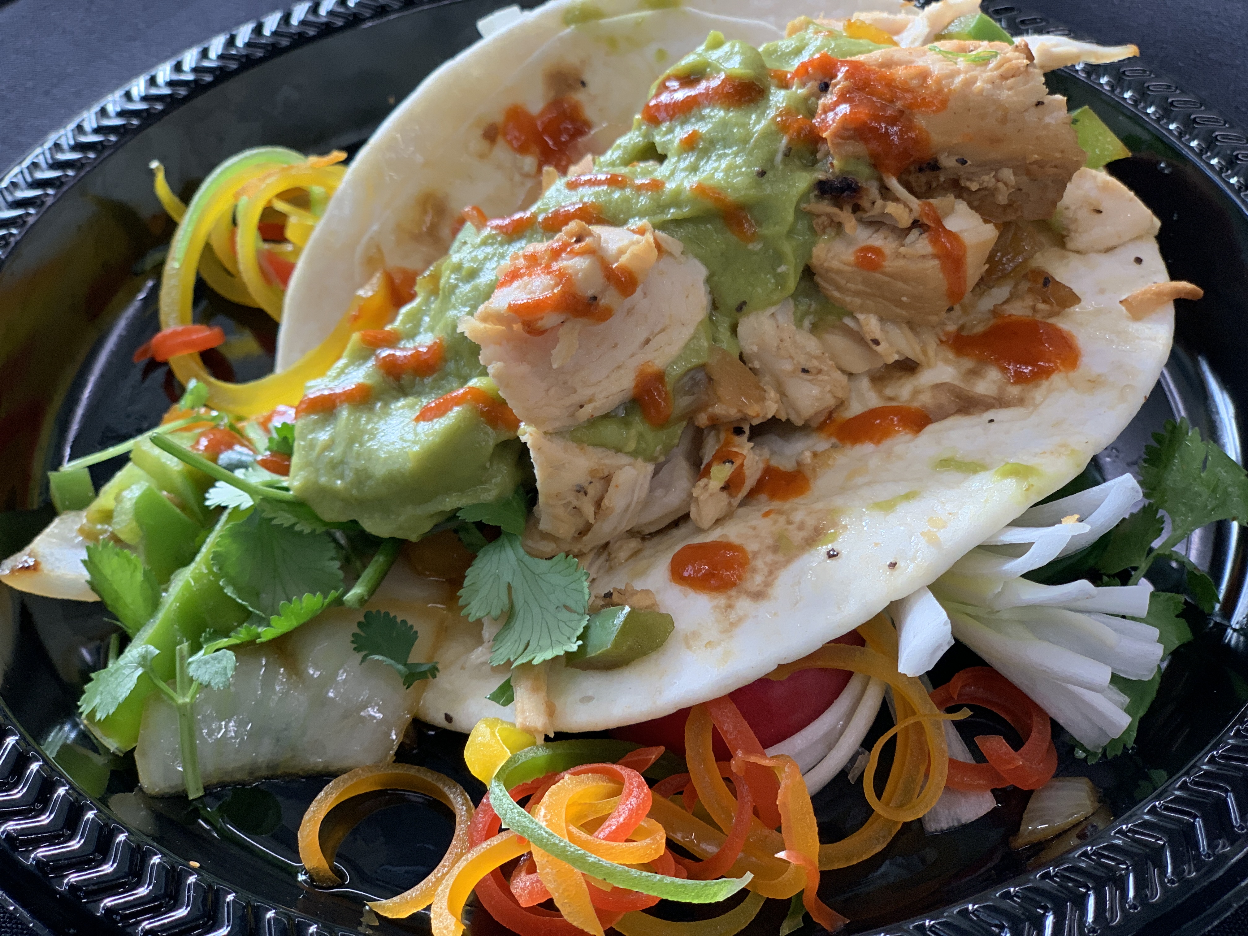 A photo of a taco