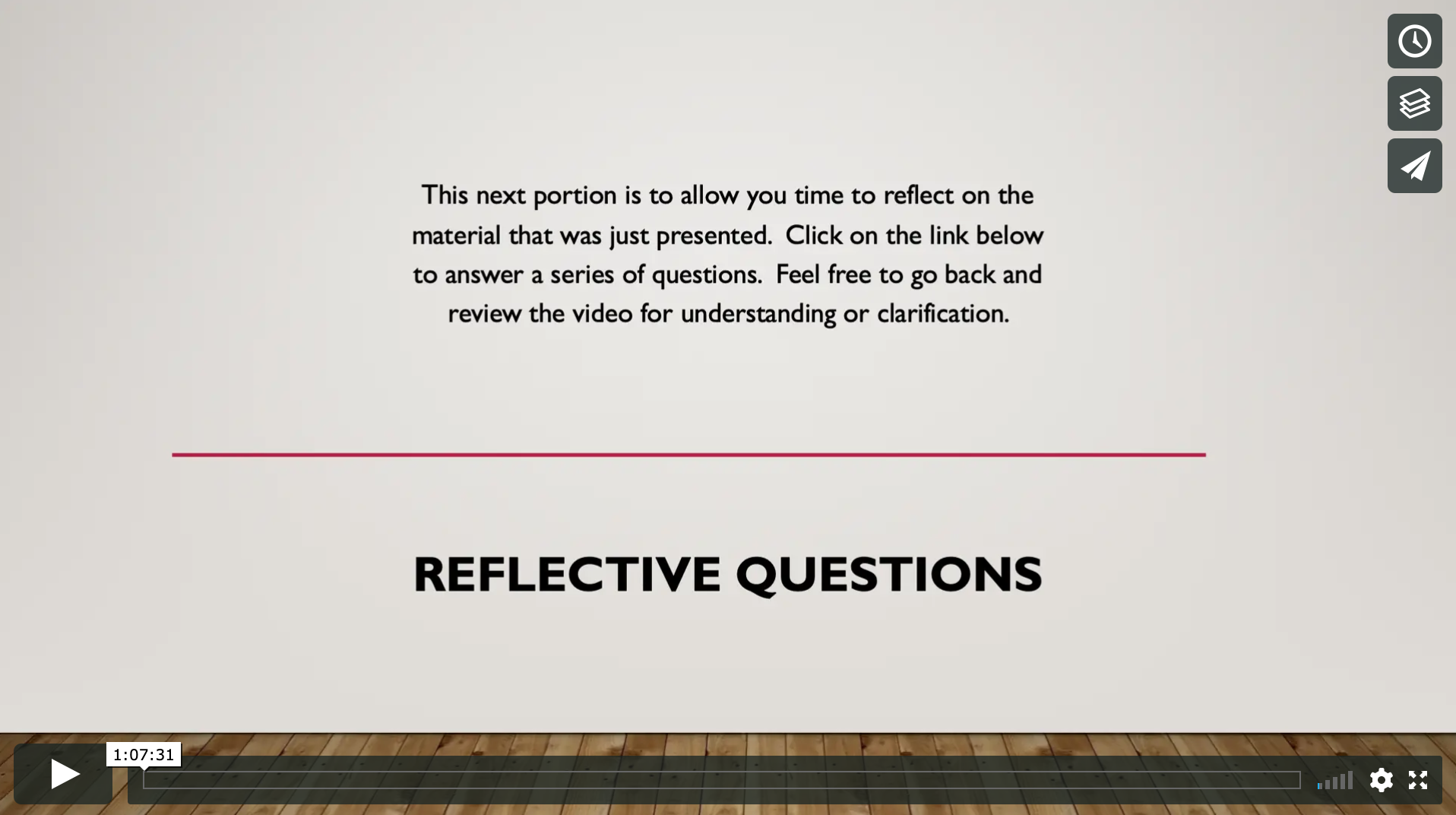 Reflective Questions