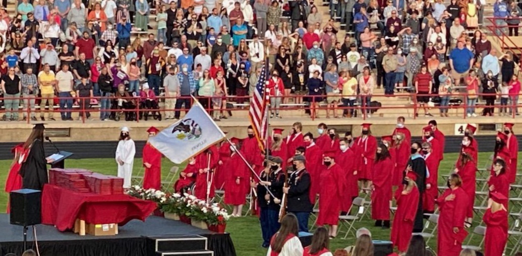 JROTC Color Guard at 2021 Graduation